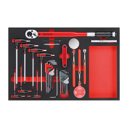 Teng Tools TTEX17 - 17 Piece Hex, Torque and Inspection Set in EVA TTEX17
